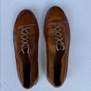 Elegant Brown Leather Men's Oxfords